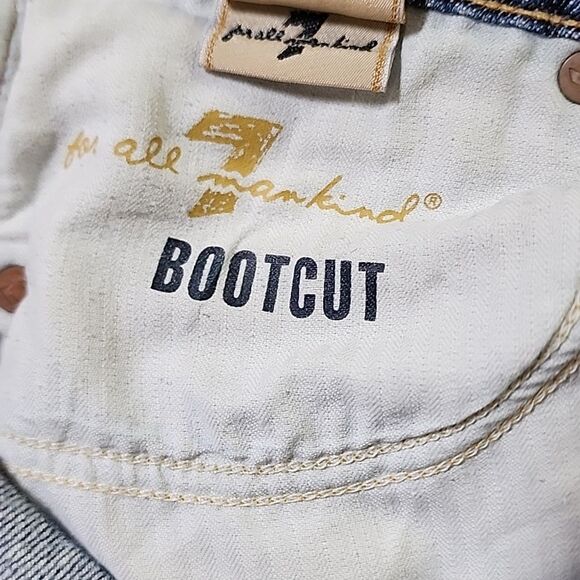 7 for all Mankind Low Rise Bootcut Jeans Size 26 - Picture 10 of 12